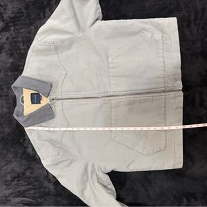 Cotton On Gray Zip-Up Jacket with Sherpa Lining
